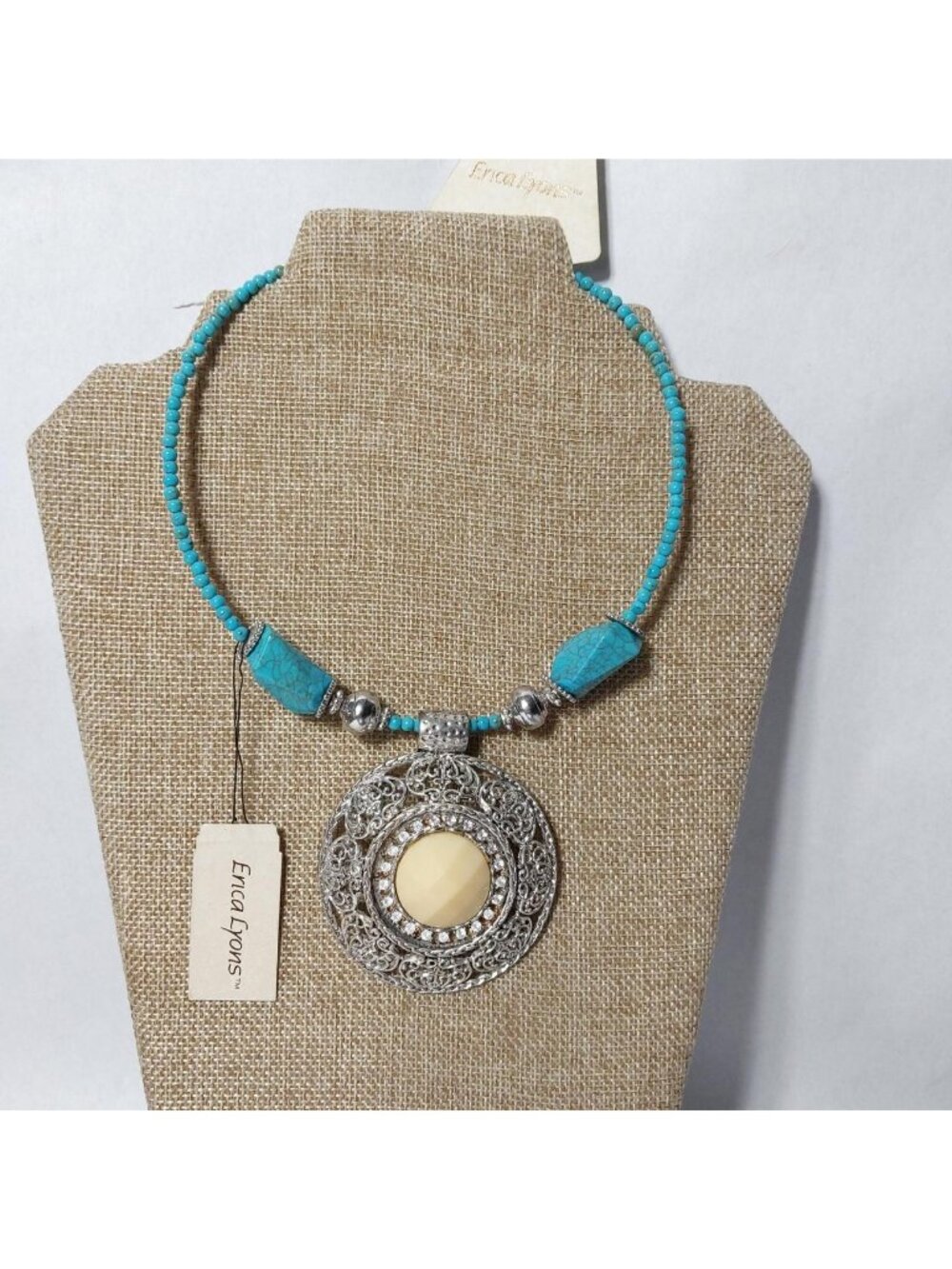 Erica Lyons Turquoise Beaded Necklace